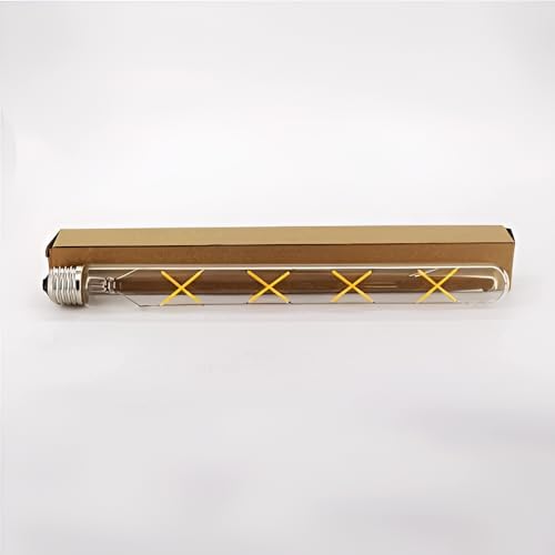 Long Glass Wall Light with Modern Gold Finish Fixture Metal for Bedside, Bedroom, Living Room, Drawing Room, Passage, Show Peice, Home, Hotel, Bar, Cafe, with 30cm Long Bulb (Gold)