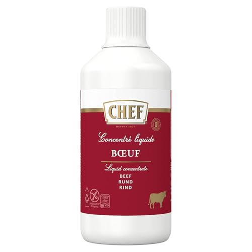 Concentré liquide bœuf CHEF 1L, l'ingrédient noble pour des réductions de sauces parfaites