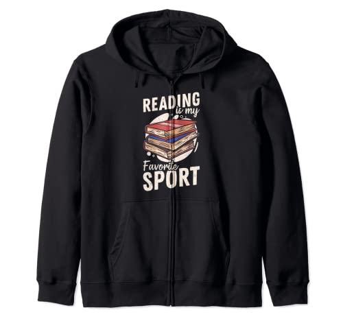 Reading Is My Favorite Sport Reader Livres Sweat à Capuche