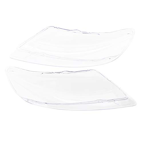 Capa de farol transparente KKmoon, substituição para Audi Q7 2007-2009 par conjunto de 2 faróis bi-x