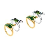 jojofuny 2piezas Anillo De Pavo Real De Semi- Abertura Para Tejer Para Anillos De Crochet y Para Proyectos De Crochet