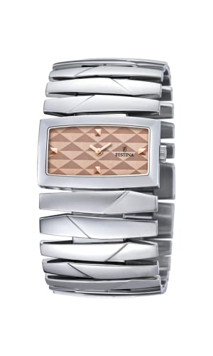 Festina Montre Femme Analogique Acier Inoxydable 316L Argenté - Quartz - Montre Femme - Verre minéral Haute résistance - Special Prices F16771/2