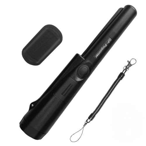 Rilevatore di metalli portatile, Pinpointer scansione a 360°, impermeabile ad alta sensibilità, rilevatore di metallo, adatto per la ricerca di monete d'oro, moneta, gioielli (nero)