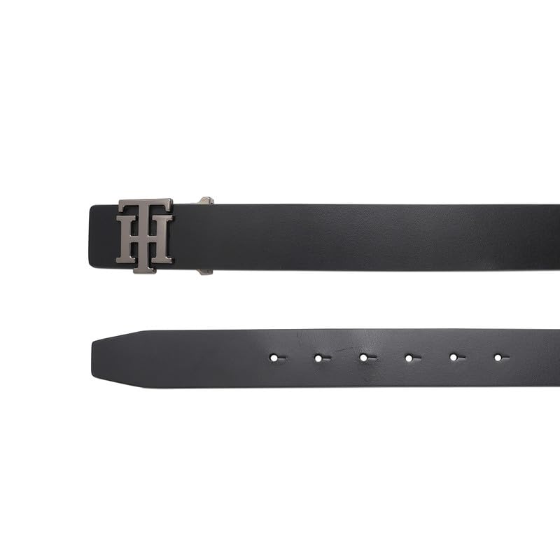 Tommy Hilfiger Wildey Leather Belt for Men, Black - Image 4