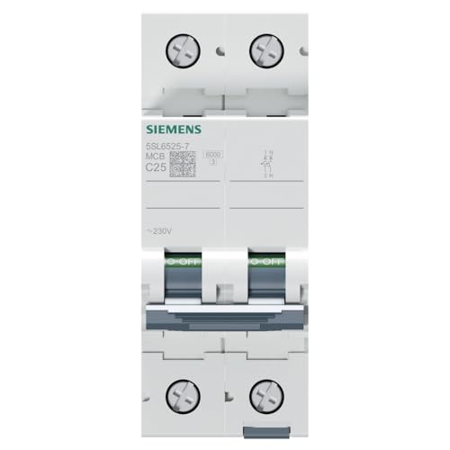 5SL65257 Interruptor automático magnetotérmico 1P+N 25A Curva C 6kA 230V