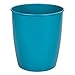 Produktbild iDesign 70958EU Hamilton Papierkorb Mülleimer aus Metall fürs Bad, Büro, Küche, 20,32 x 0,254 x 22,86 cm, matttürkis, stahl