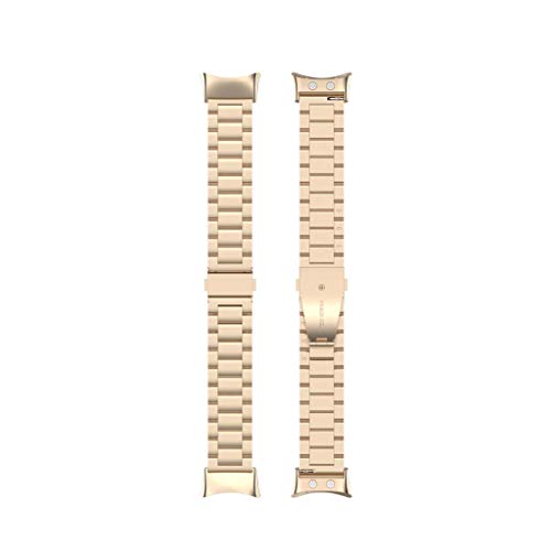 Pulseira de relógio de aço inoxidável compatível com Garmin Forerunner 45 45S Swim 2 Pulseiras de su