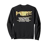 Parque Nacional Yosemite Gráfico vintage con un diseño retro envejecido
