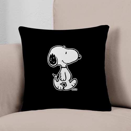 Image of CafePress Peanuts Snoopy Everyday Pillow Square Pillow, Decorative Accent Pillow Woven