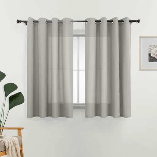 L.Z.E Non-See-Through Curtains Grey