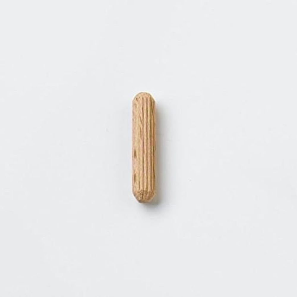 Merriway BH07202 (1000 Pcs) Hardwood Wooden Fluted Dowels M8 x 50mm - Pack of 1000 Pieces, Brown