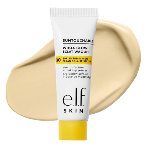 Image of e.l.f. SKIN Suntouchable Whoa Glow SPF 30 Mini, Sunscreen & Makeup Primer For A Glowy Finish, Made With Hyaluronic Acid, Vegan & Cruelty-Free, Sunbeam