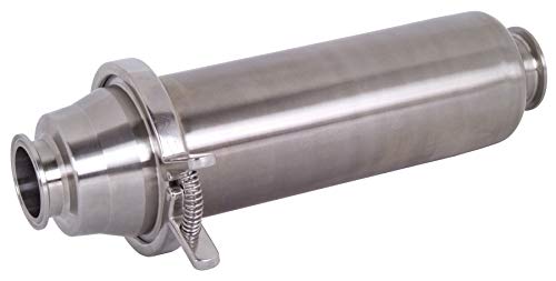 Dixon BSCCQ1-R200 Stainless Steel 316L Sanitary In-Line Filter / Strainer, 2" Tube OD #1