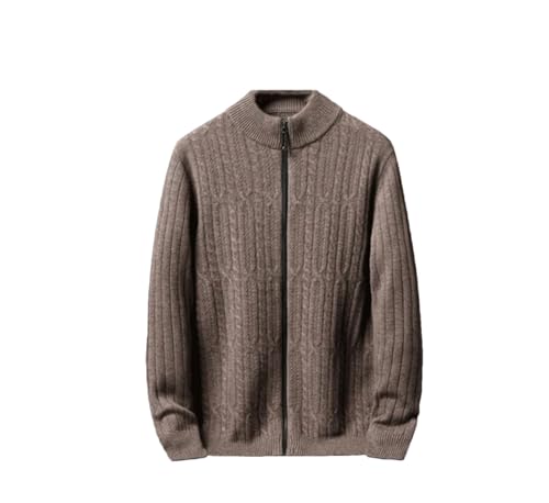 Fall/Winter Cashmere Men's Jacquards Knitted Cardigan Sweater V-Neck Thickened Sweater