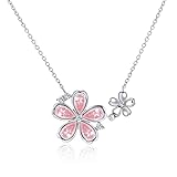 [Naniwaai] ネックレス レディース 上質ジルコニア 「桜の姫」 ネックレス ペンダント 金属アレルギー対応 シルバー925 人気 女性 アクセサリー プレゼント ジュエリー 母の日 お誕生日