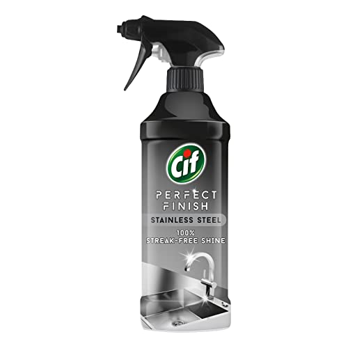 Image of Cif Perfect Finish Stainless Steel Streak-Free Cleaning Spray - 435ml Bottle