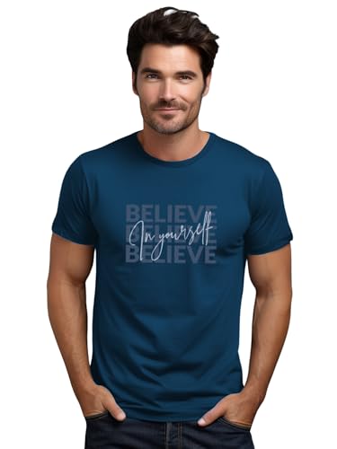 Image of ADRO Tshirt for Men | Printed T Shirt for Men | 100% Cotton Regular Fit T-Shirt |Printed T Shirt