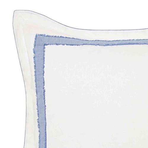 Laura Ashley Mila Euro Sham, 26x26, Blue, Mila Blue, 26" x 26" - Image 2