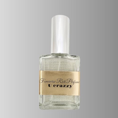 Mens Cologne U Crazzy, Long-Lasting Fragrance for men, Walk in attitude, Eau de Parfum Notes # Cedar, Cypress, Plum Blossom, Lemon, Balm, Vanilla - Gifts for Men 30mL (U Crazzy) UNISEX COLOGNE