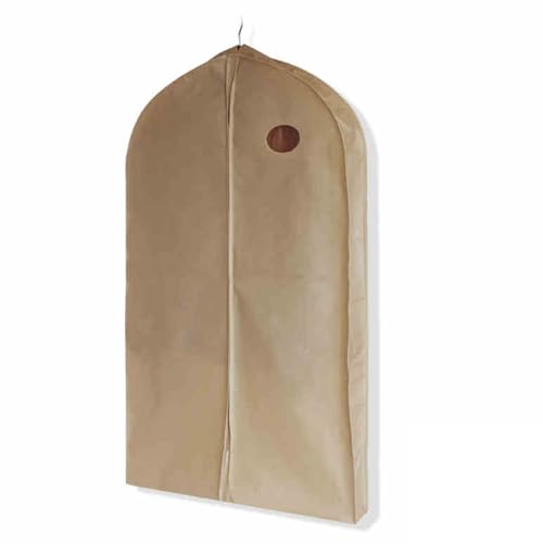 Breathable Non-Woven Garment Covers with Transparent Window Hanging Clothes Storage Bag for Dresses Coats and Suits - Protect