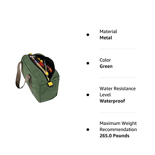 Yzq Large Capacity Tool Bag Multifunction Waterproof Oxford Canvas Hand Tool Storage Carry Bags Portable Metal Toolkit Organizer (18 Inches) #TOP5