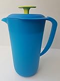  Tupperware Kanne Milchkanne Saftkanne Kühlschrank 2,1 Liter türkis blau grün Milch