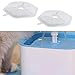 The Lord of the Tools 6Pcs Replacement Filters Set Cat Water Fountain Filter Double Layer Pet Water Dispenser Filter for WF190 67 Ounce 105x105x7mm