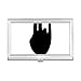 Black Gesture Outline Pattern Business Card Holder Case Pocket Box Wallet