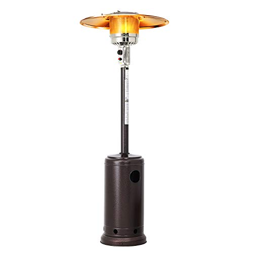 Patiomore Outdoor Propane Heater Patio Tall Standing Heater, 40000 BTU, Matte Bronze