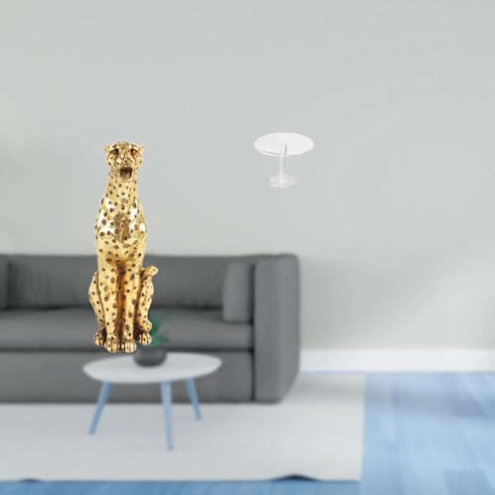Golden Cheetah Tabletop Sculpture Ornament