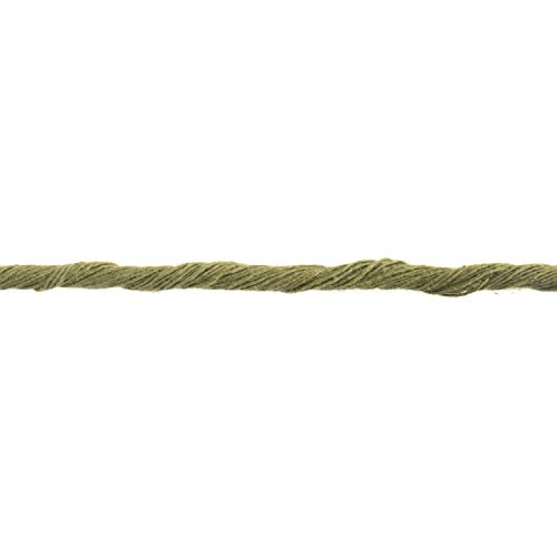 Natural Crafting Cotton Twisted Macramé Cord, Olive Green, 4mm x 87m - Image 3