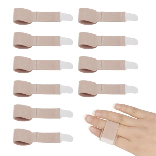 10 Piezas Corrector Dedo Martillo, Separador Dedos, Ferula Dedo Martillo para Corregir Dedos de los Pies con Torcidos y Superpuestos,dedos Cintas para articulaciones dañadas, hinchadas o dislocadas