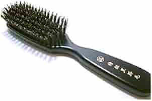 Amazon | [創業300年 江戸屋 高級ヘアブラシ] 特級黒豚毛