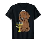 Compra esta divertida camiseta de perro salchicha judía Wiener como un regalo de Hanukkah para tu amigo o familia judíos. Haz girar a tu hijo con este pijama Chanukah Jew PJs traje hebreo para hombres, mujeres, niños, niñas, niños y tener un feliz Hannukah
