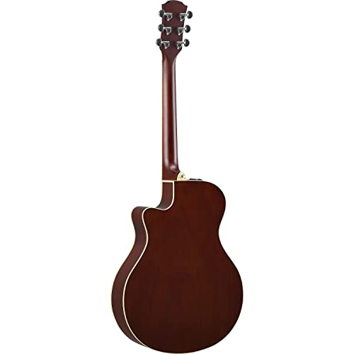 YAMAHA APX600 NA Thin Body 21 Inches Mahogany Wood Acoustic-Electric Guitar, Natural