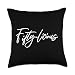 Fiftylicious 50 Years Old For Women Her Funny 50th Birthday Throw Pillow
