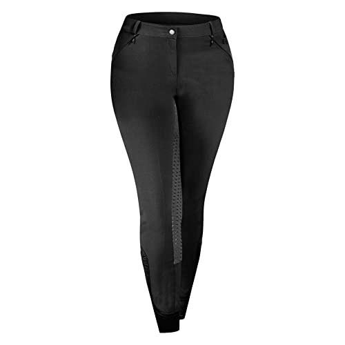 ELT Women's Equestrian Breeches, Black, Size 42