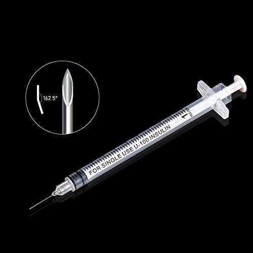 1Cc/Ml 30Ga 13Mm 0.5Inch Syringe With Needle Pack Of 20,Laboratory Supplies Measuring Tools, Each Individually Packaged #TOP3