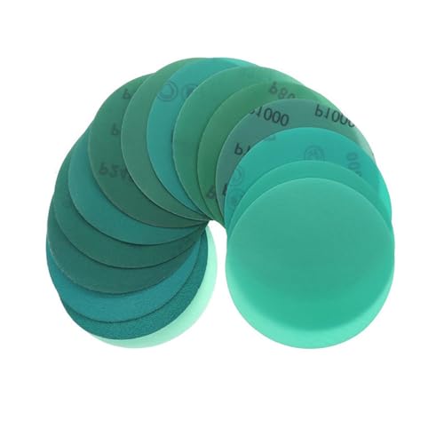 20/50/100 Pieces 125mm(5-Inch) Sanding Discs Fused Alumina Zirconia Dry and Wet Sandpapers Polyester Film Polishing Sandpaper,1000 Grit,20pcs