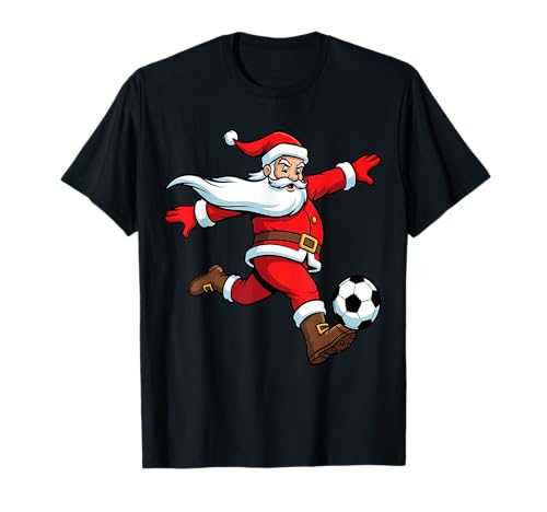 Weihnachtsmann spielt Fußball, Weihnachten, Sport, Damen, Herren, Kinder T-Shirt