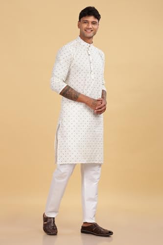 Image of BE ACTIVE Cotton Kurta for Men | Traditional and Refined Design | Indian Kurta | Full Sleeve Kurta