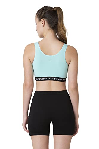 Image of Van Heusen Women's Slip-On Cotton Sports Bra | Full Coverage | Non-Padded | Non-Wired | Proactive Comfort Fit | Slip-On Easy Fit | High-Stretch Cotton | Breathable Fabric | Anti-Bacterial Tech | Color Fresh Technology | Keeps You Fresh | All-Day Active Comfort | Style 44006 | Available in Pack of 1 & 2