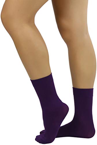 Image of ToBeInStyle Womens Pack of 6 Trouser Solid Print Anklet Socks