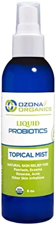Ozona Organics - Liquid Probiotics Topical Mist - Unscented Probiotic Spray Natural Skin Care For Face & Body - Organic Ingredients - 6oz