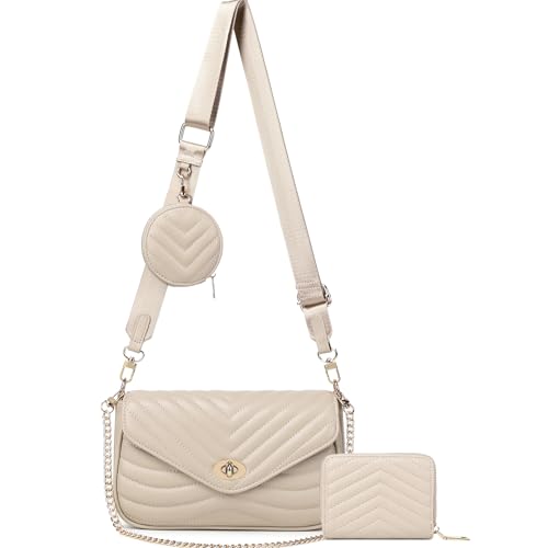 Image of JEEHAN Quilted Crossbody Bags for women Designer Shoulder Handbags Small Purse