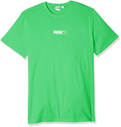 PUMA Men's Graphic Logo N.2 TEE, Irish Green, S