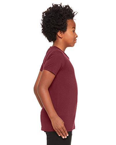 Bella + Canvas Youth Triblend Short-Sleeve T-Shirt L MAROON TRIBLEND2