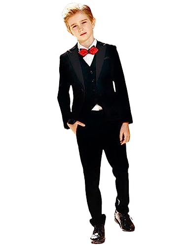 Costume garçon confortable et infroissable à revers en pointe pour mariage