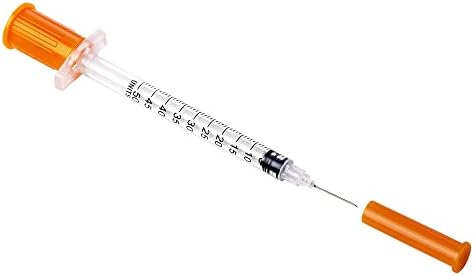 U-100 1/2ml/cc 29G Iusnliu Syringe 1/2" (12.7mm) needle, Disposable Individual Package Pack of 50