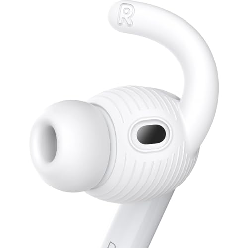 Gcioii 3 Pairs for AirPods Pro 3 Ear Hooks Covers (2025) [Added Storage Pouch] Anti Slip Sport Ear Tips Accessories Compatible with Apple AirPods Pro 3rd Generation (White)